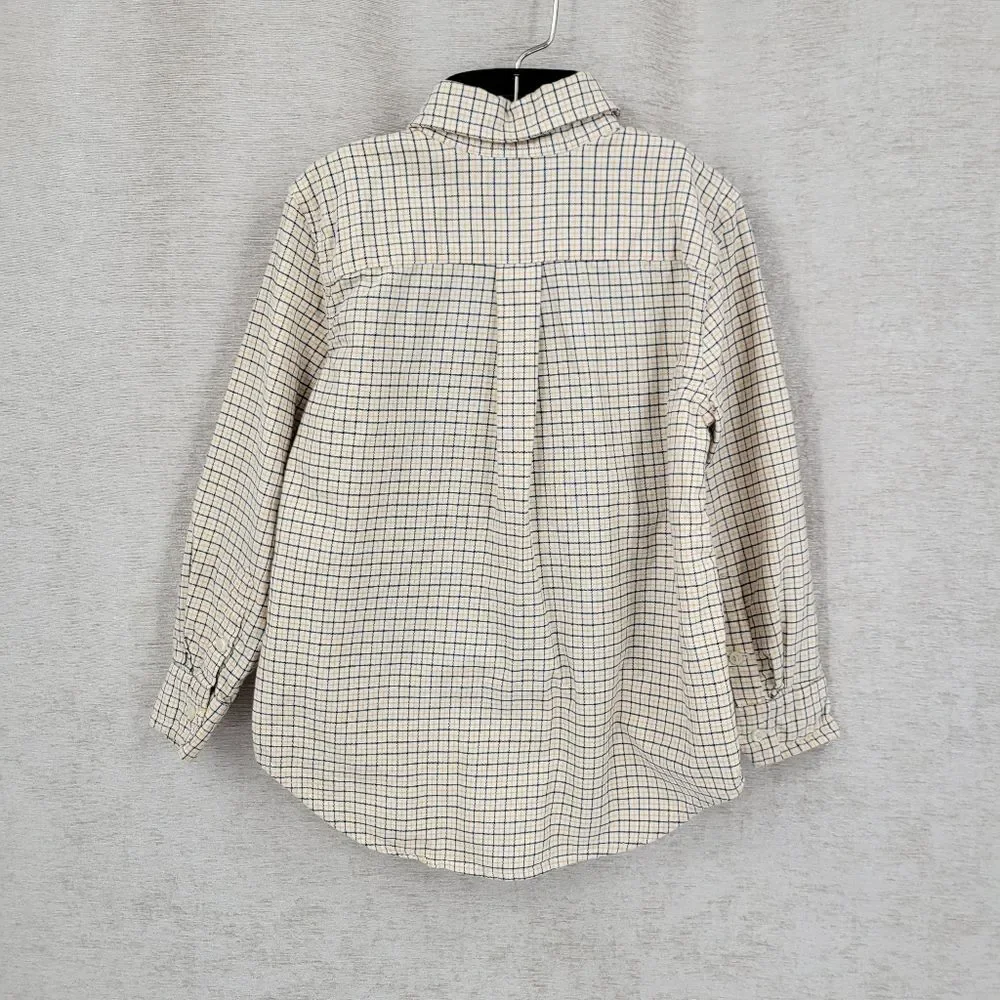 Ralph Lauren Boys Yellow Plaid Button-Down Shirt Classic Long Sleeve
